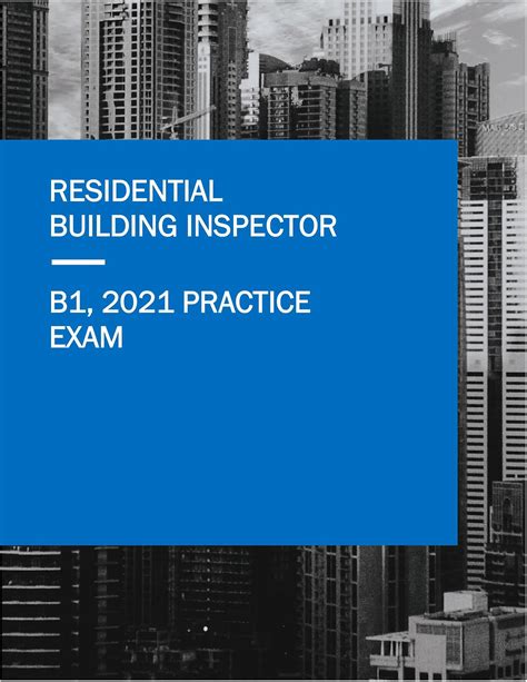 free building inspector practice exams.